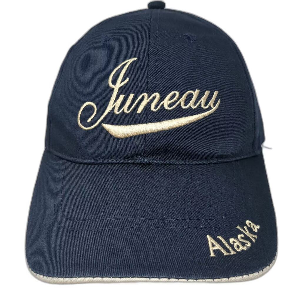 Impact Merchandise Baseball Cap Blue OS Juneau Alaska Strapback Souvenir Hat